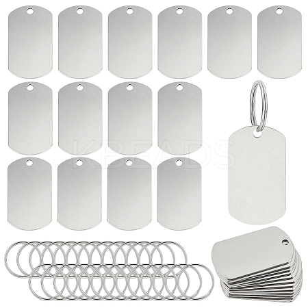 DIY Stainless Steel Keychain Making Kits DIY-OC0014-11B-1