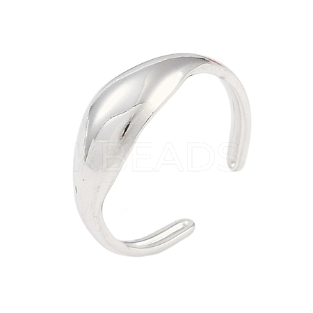 Non-Tarnish 304 Stainless Steel Open Cuff Rings for Women LS-RJEW-C095-07P-1