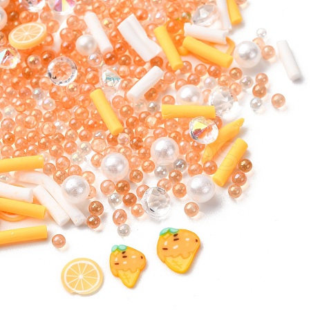 Handmade Polymer Clay Cabochons and Plastic Beads for DIY Jewelry Making Findings CLAY-B007-04M-1