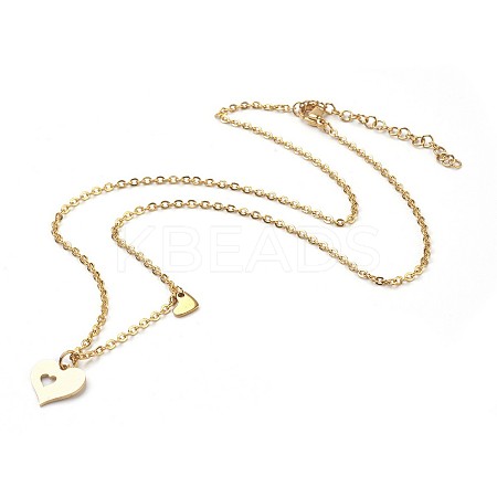 304 Stainless Steel Pendant Necklaces NJEW-JN02214-06-1