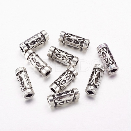 Tibetan Style Alloy Tube Beads LF0843Y-NF-1