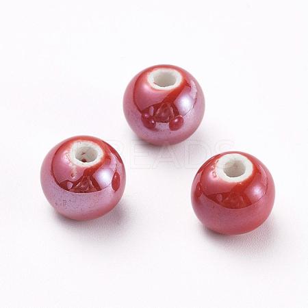 Handmade Porcelain Beads PORC-D001-12mm-15-1