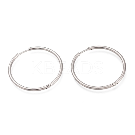 Tarnish Resistant 201 Stainless Steel Huggie Hoop Earrings EJEW-O095-02H-1
