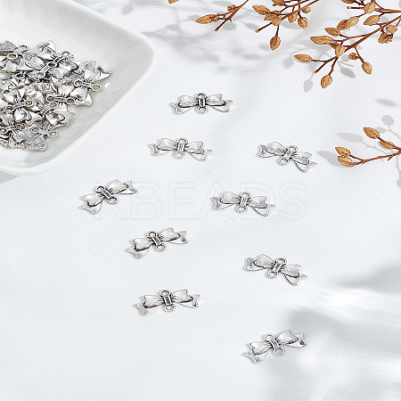 60Pcs Tibetan Style Alloy Connector Charms FIND-LP0008-04-1
