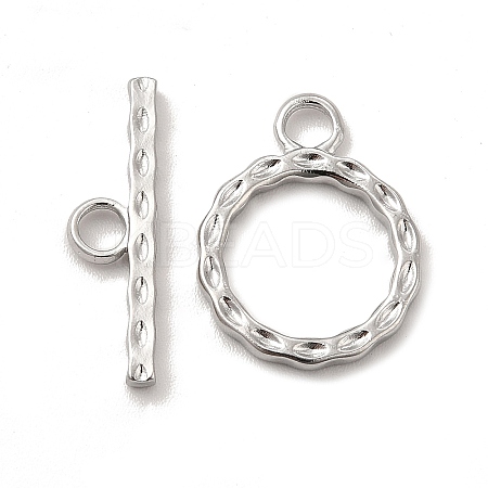 Non-Tarnish 304 Stainless Steel Toggle Clasps STAS-F290-04P-1