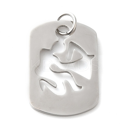 Non-Tarnish Hollow 304 Stainless Steel Pendants STAS-C086-04A-P-1