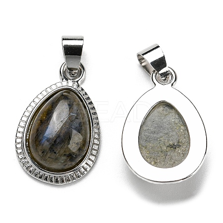 Natural Labradorite Pendants G-M405-05P-1