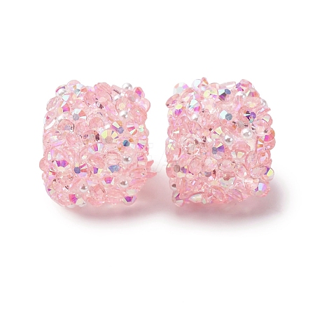 Resin Rhinestone Beads OACR-U009-01D-1