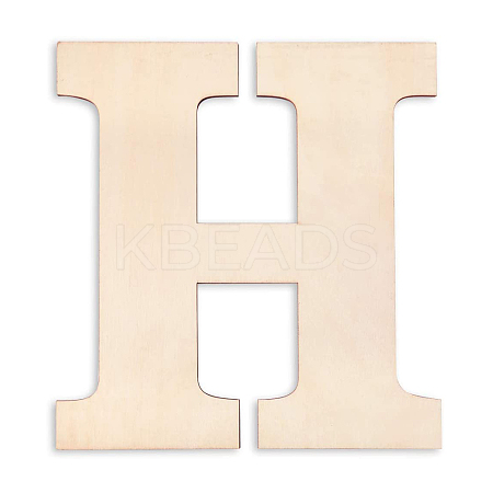 Letter Unfinished Wood Blank Cutouts DIY-ZX040-01H-1