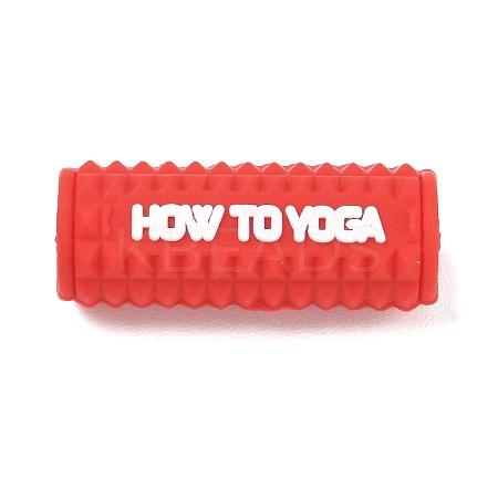 Gym Equipment Theme Silicone Focal Beads SL-CBAE849-03E-1