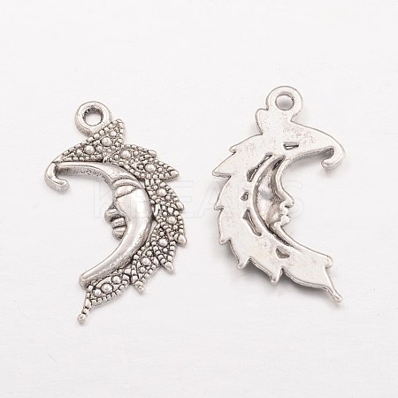Moon Tibetan Style Alloy Pendants LS-AC384-1