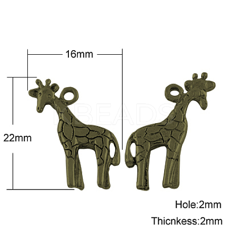 Tibetan Style Pendants TIBEP-GC095-AB-NR-1