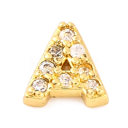 Rack Plating Brass Micro Pave Cubic Zirconia Cabochons KK-F874-04G-A-1