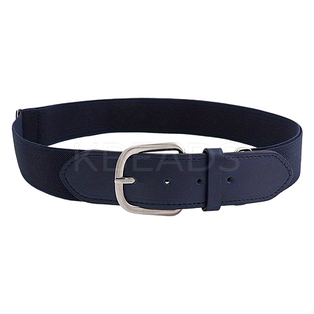 1Pc Imitation Leather & Polyester Elastic Softball Belts AJEW-CL0001-37A-1