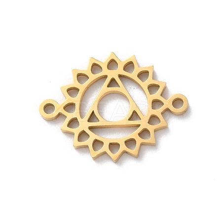 304 Stainless Steel Hollow Chakra Links LS-STAS-S149-05G-1