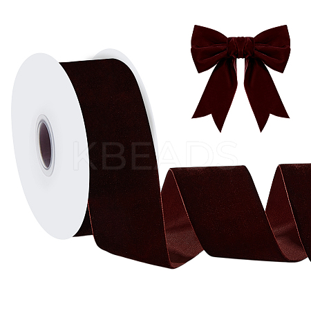 Velvet Spandex Ribbon OCOR-WH0082-467D-1