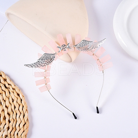 Hollow Triple Moon with Wing Metal Crown Hair Bands PW-WG32825-03-1
