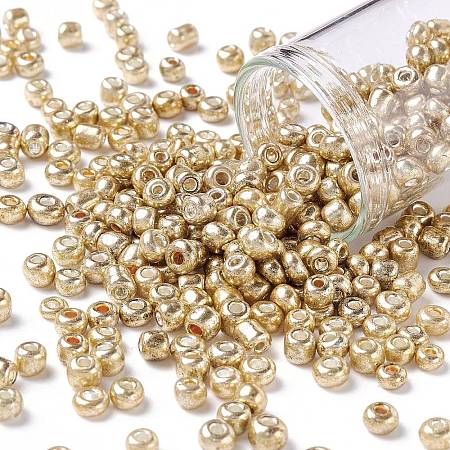 (Repacking Service Available) 6/0 Glass Seed Beads SEED-C028-4mm-1107-1