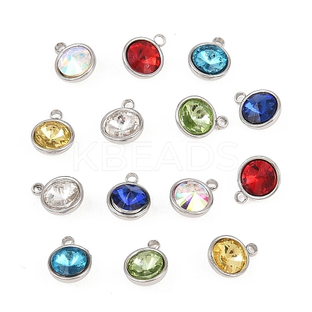 Glass Charms STAS-P437-15B-P-1