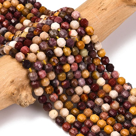 Natural Mookaite Beads Strands G-A260-A29-01-1