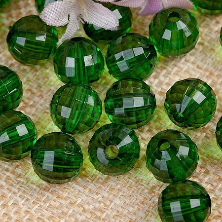 Transparent Acrylic Beads TACR-NH0001-C-12-1