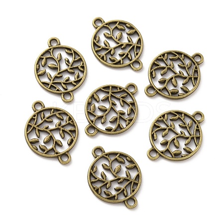 Tibetan Style Zinc Alloy Connector Charms FIND-WH0145-29AB-1