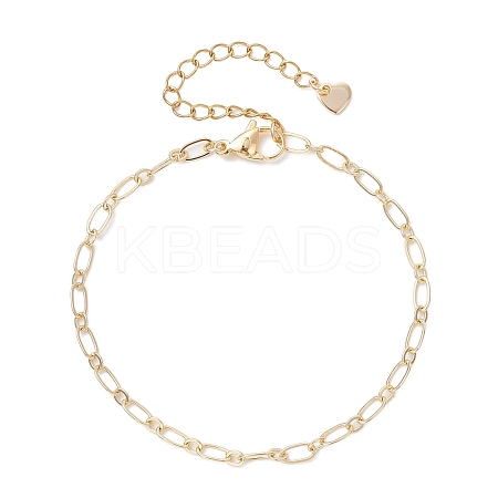 Brass Figaro Chains Bracelets for Women BJEW-JB12575-1