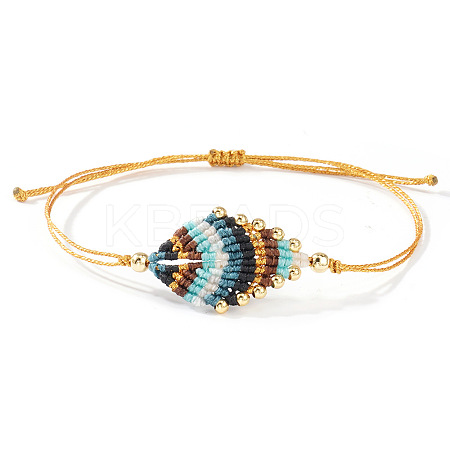 Adjustable Fibre Cord Braided Bracelets FW7700-2-1