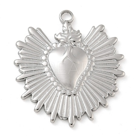 Anti-Tarnish 304 Stainless Steel Pendants STAS-B075-02P-1