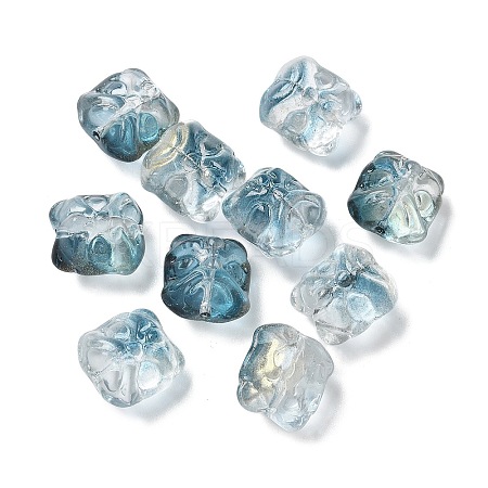 Baking Paint Transparent Glass Beads GLAA-C035-01A-1