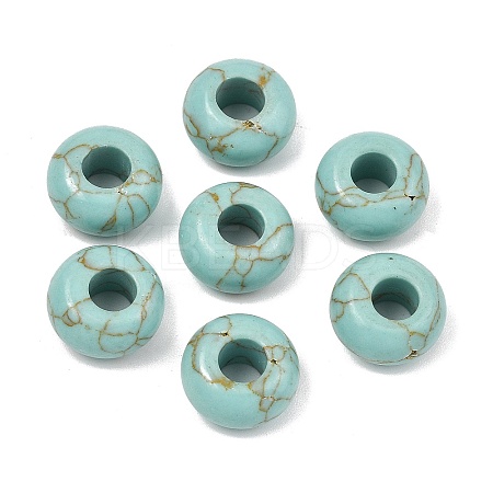 Synthetic Synthetic Turquoise European Beads GG-CBA02C4-06A-1