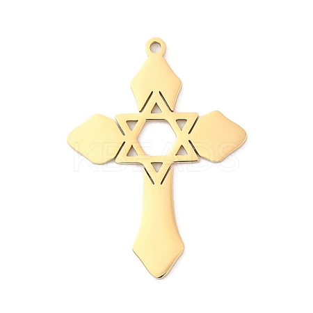 304 Stainless Steel Pendants LS-STAS-K287-01G-1