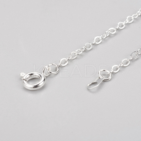 Brass Cable Chain Necklaces with Iron Findings SW073-S-1