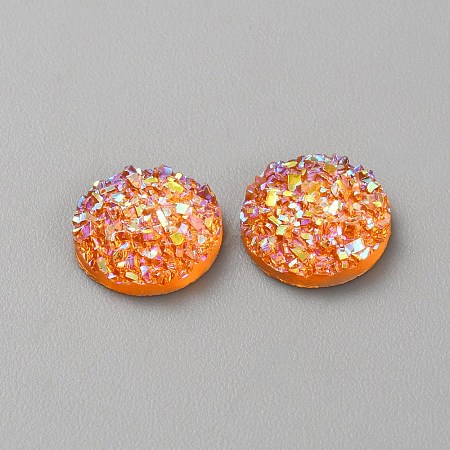 Druzy Resin Decoden Cabochons RESI-WH20007-01H-1