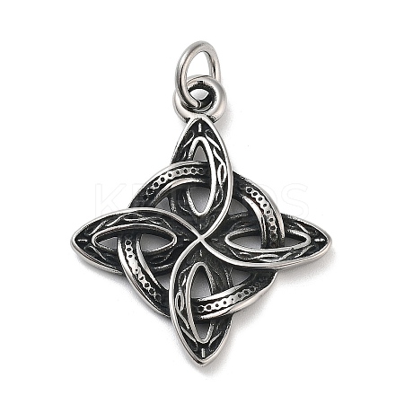 304 Stainless Steel Pendants STAS-G343-01AS-1