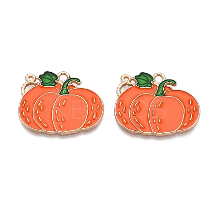 Thanksgiving Day Theme Alloy Enamel Pendants ENAM-T020-52G-01-1
