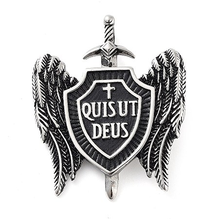 304 Stainless Steel Pendants STAS-R225-19AS-1