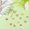 Brass Studs Earring Findings KK-BBC0019-01G-01-7