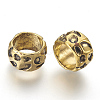 Rondelle Tibetan Style Alloy Beads LS-GLF10982Y-NF-2