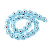 Handmade Silver Foil Glass Lampwork Beads FOIL-T001-02J-4