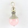 Natural Rose Quartz Pendants LS-G-Q459-02Q-1