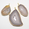 Nuggets Natural Agate Big Pendants G-F290-11G-1