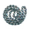 Electroplate Glass Beads Strands EGLA-T021-05F-2