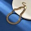 Ion Plating(IP) 304 Stainless Steel Chains Bracelets BJEW-U017-02G-1