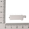 304 Stainless Steel Pink Enamel Connector Charms STAS-P377-16P-B-3