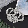 Crown Glass Rhinestone Patches DIY-WH0260-81A-5