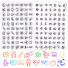 2Pcs 2 Styles Daily Theme Transparent Silicone Stamps Set DIY-CP0009-61-1