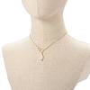 Natural Baroque Pearl Pendant Necklace NJEW-JN03599-03-4