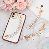 WADORN 3Pcs 3 Style Pearl Plastic Beads Charms Link Chain Phone Case Double Chain Strap Set AJEW-WR0001-42-8