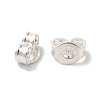 Brass Ear Nuts KK-K383-20S-1